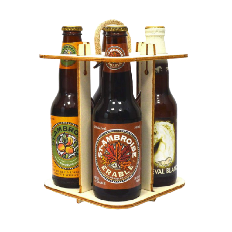 Coffret cadeau bière, avec bon pour un abonnement de bi