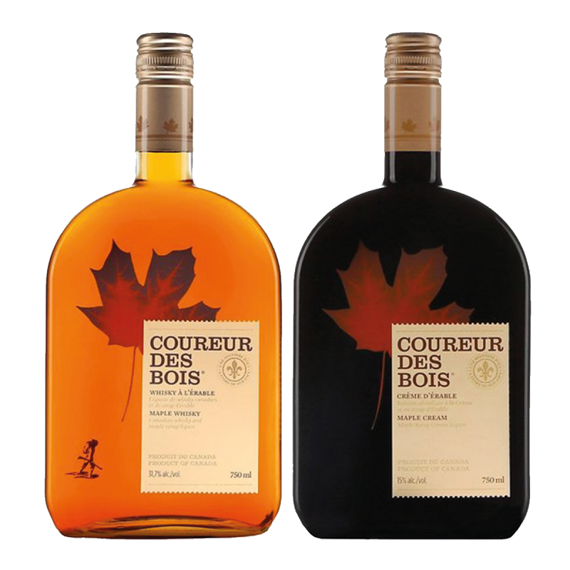 Whisky canadien Coureur des Bois au pur sirop d'érable - Les