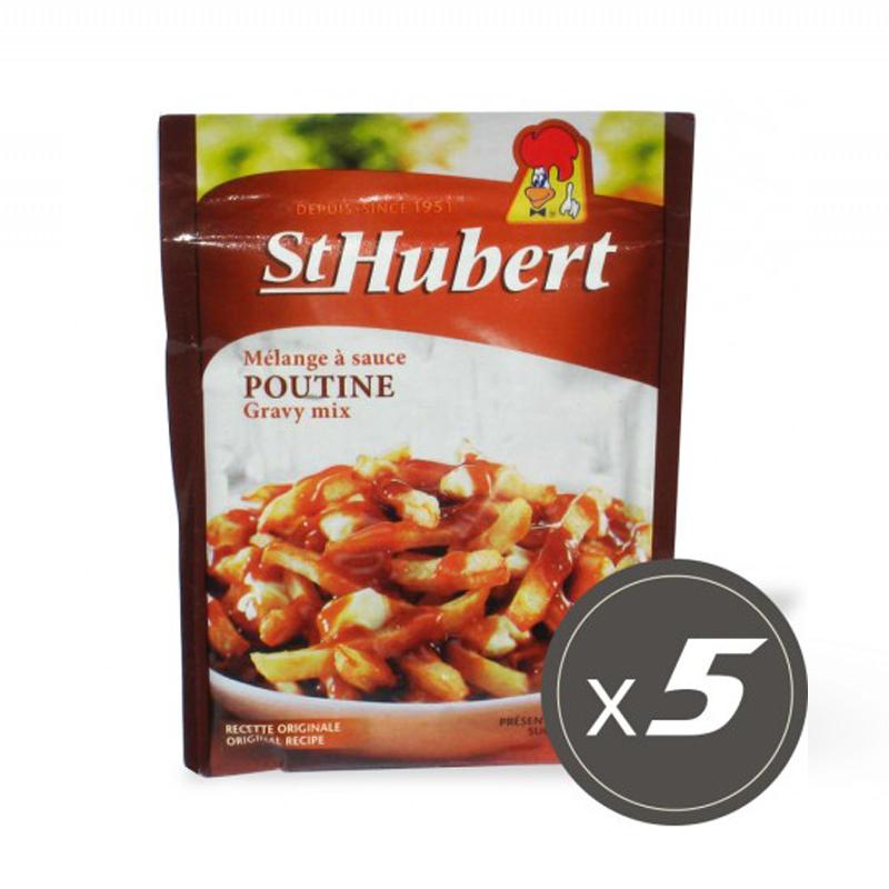 Lot de 5 mélanges à sauce Poutine du Québec - Préparation Canadienne